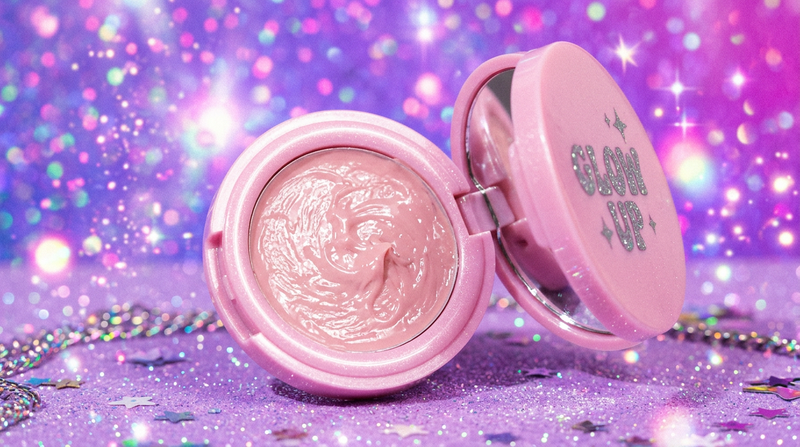 Eye primer compact angle - electric lilac Y2K glitter