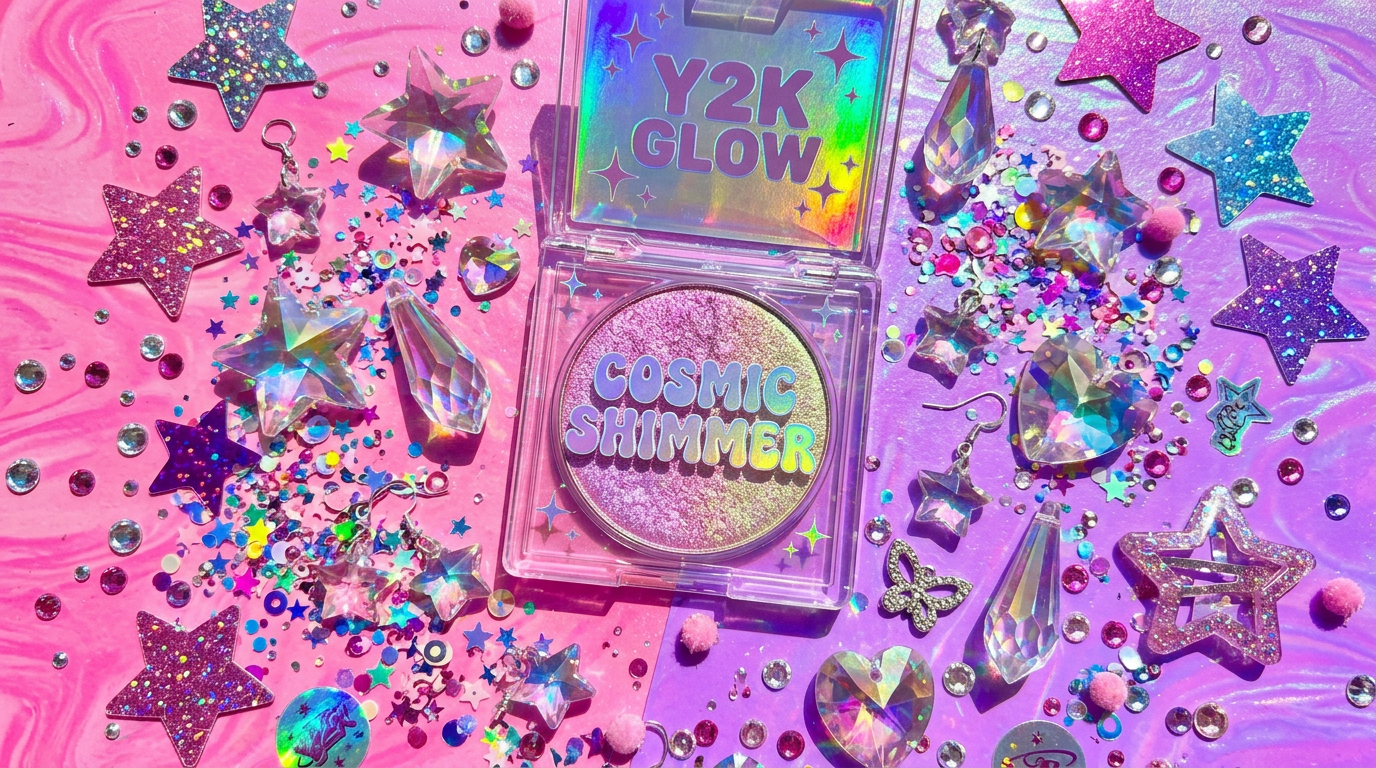 Color-Shift Multichrome - Y2K Atmosphere Prism Crystals Holographic