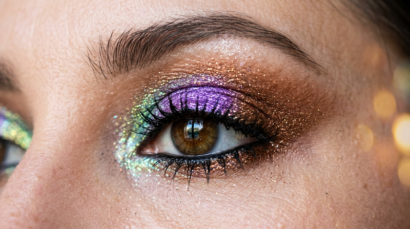 Y2K Prism Palette - Shimmer Bronze Purple Duochrome Eye Swatch