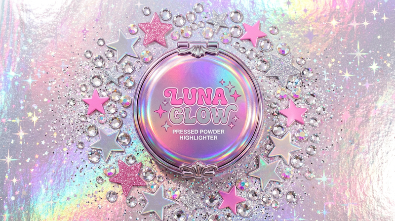 Space Glow Highlighter - Flat Lay Holographic Silver-Pink