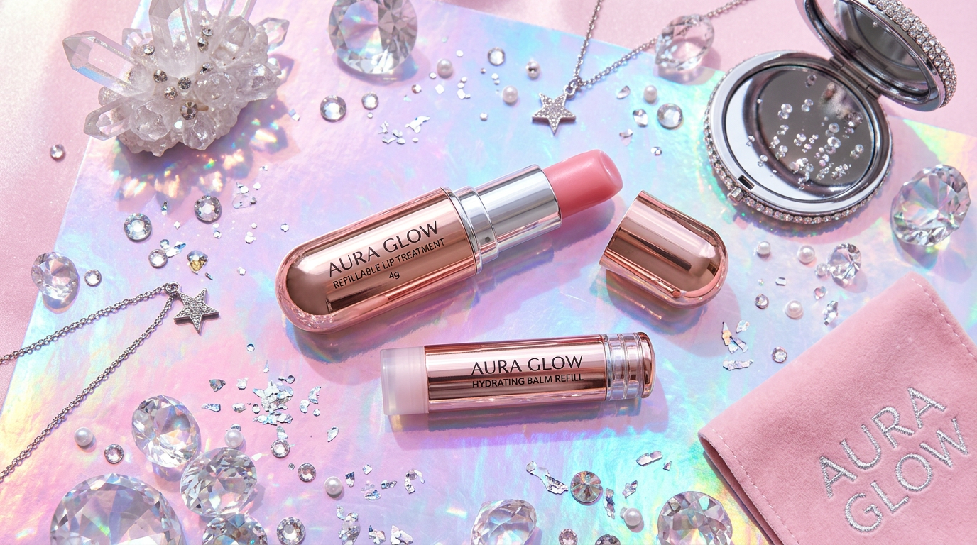 Luminous Lip Melt flat lay