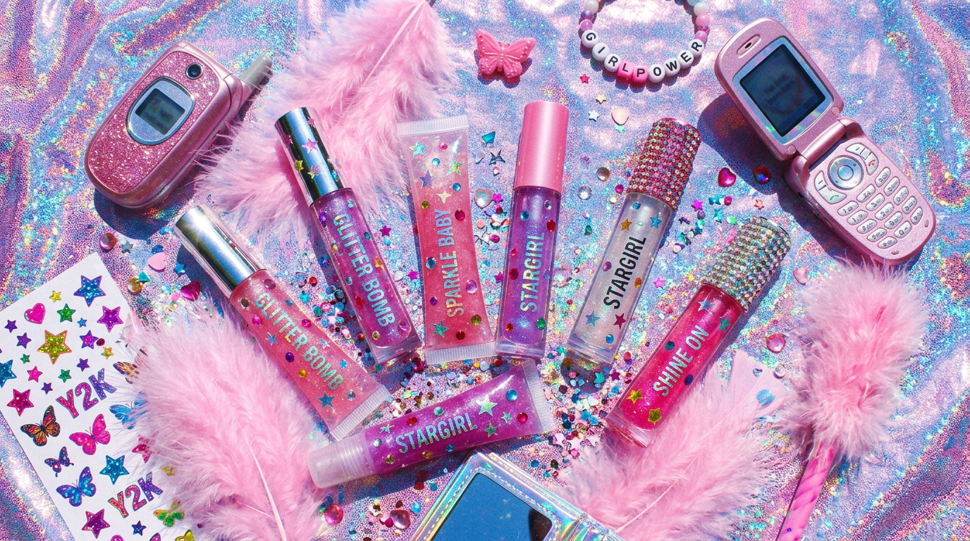Glass Glow Lip Glaze Y2K atmosphere